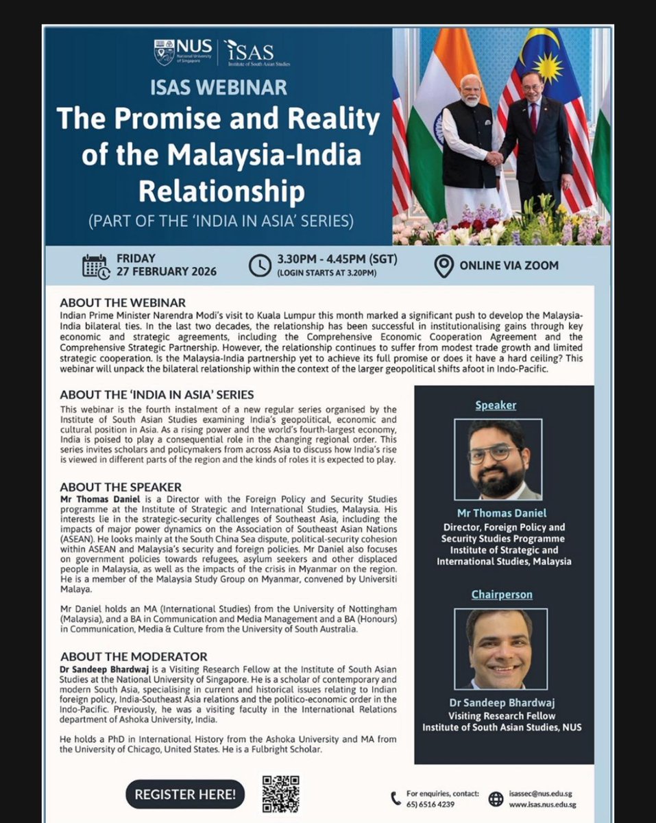 Institute of South Asian Studies (ISAS) - NUS tweet media