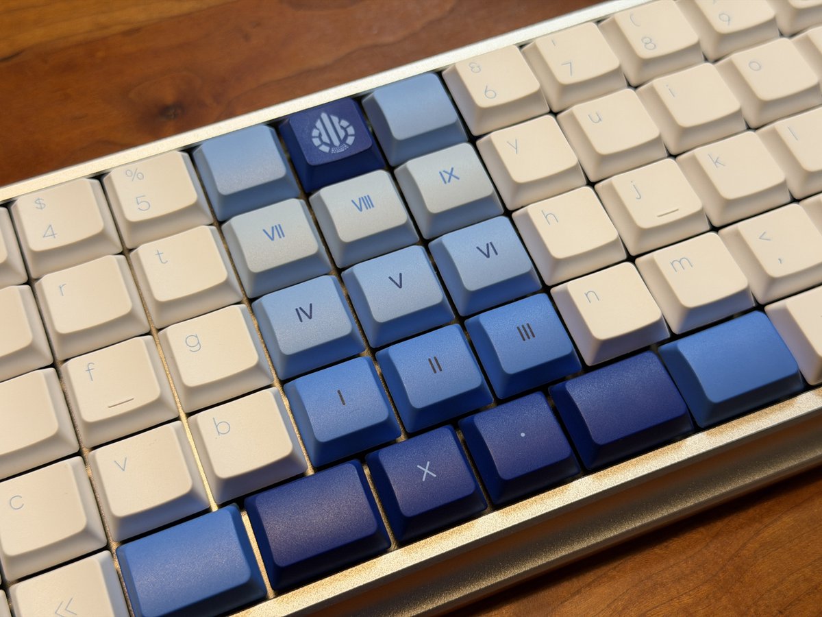 ToSeventy Ortho with フレームケース キーキャップはAcid Caps