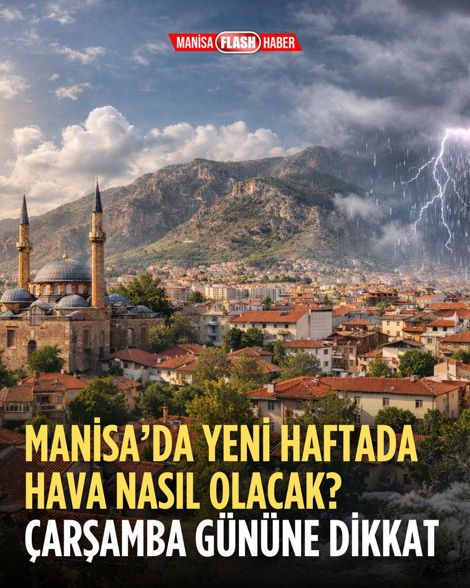 Manisa’da Yeni Haftada Hava Nasıl Olacak? manisaflashhaber.com/manisada-yeni-…