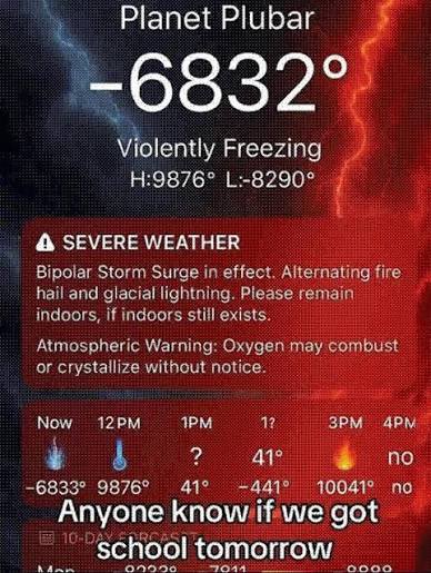 the weather unironically being this rn