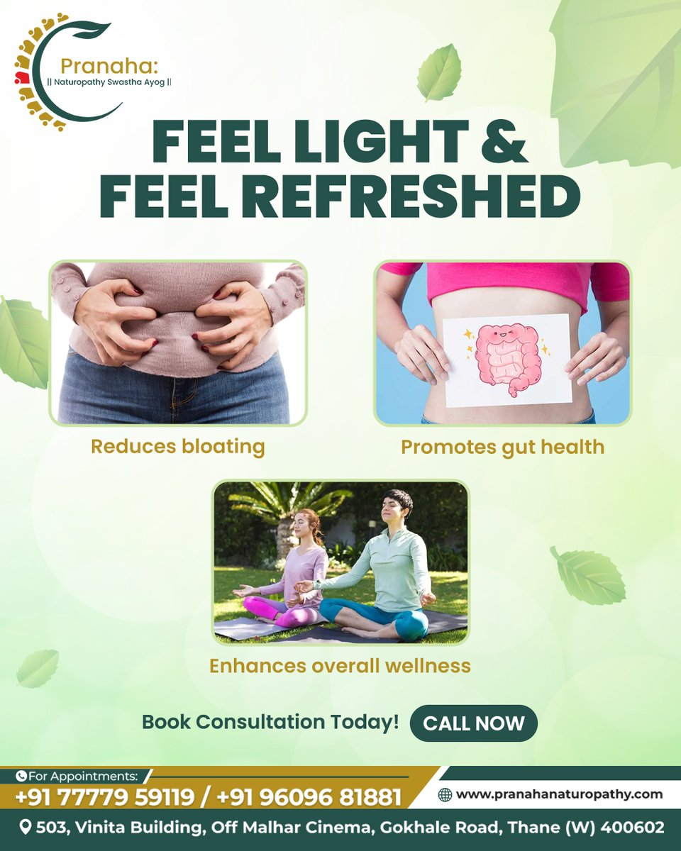 Pranaha_NSA's tweet photo. ENEMA THERAPY

Feel lighter, healthier, and more balanced from within.

Book your session today!

Pranaha: Naturopathy Swastha Ayog
https://t.co/iZlJCwqDOU

#PranahaNaturopathy #PranahaNaturopathySwasthaAyog #EnemaTherapy #ColonCleanse #DetoxCare #DigestiveHealth #NaturalHealing https://t.co/DMdB4kCYVC