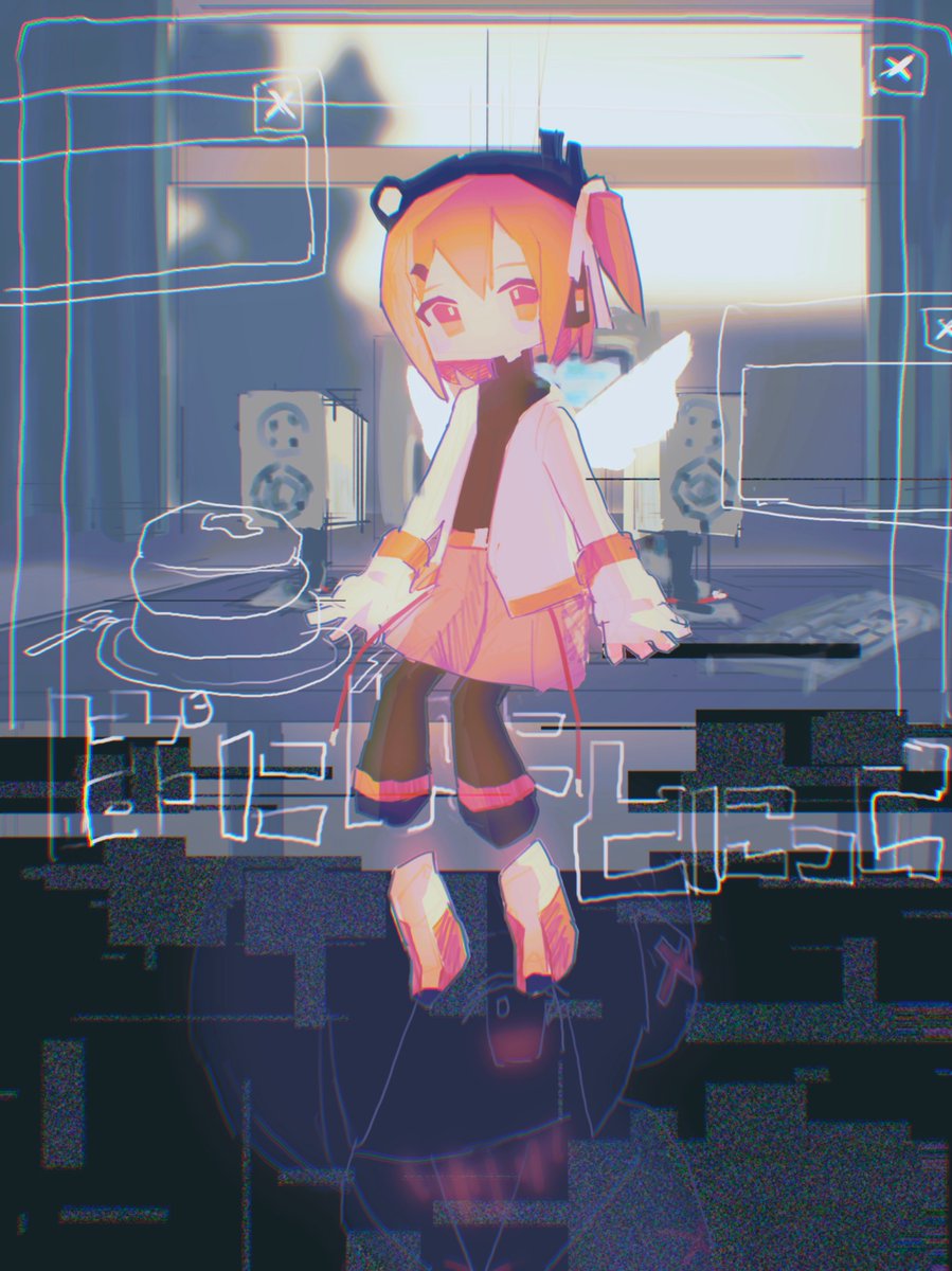 ぱにぱにとにっくすきです #足立レイ #汎用式概念 #黒髪案