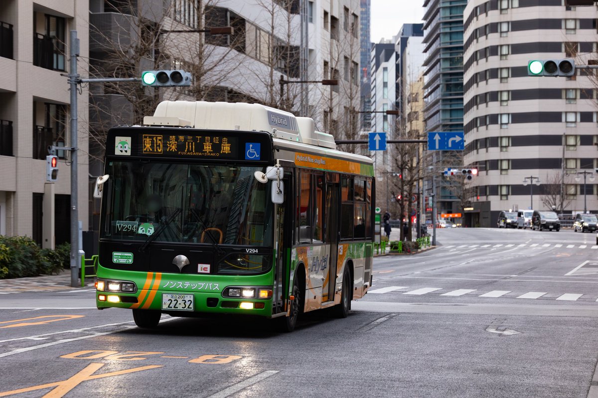 2026/1/28 都営バス(深川) 東15系統 S-V294(LJG-HU8JLGP) この日がS