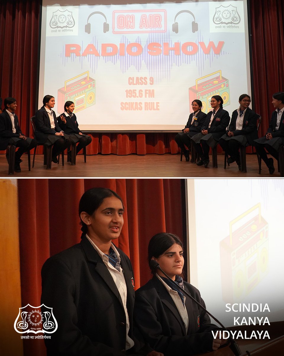 On Air with Confidence. ✨
Voices, ideas, and creativity took centre stage as the students of Class IX hosted a vibrant radio show during the morning assembly as part of their English activity.
Showcasing clarity, teamwork, and expressive skills, the young broadcasters turned the