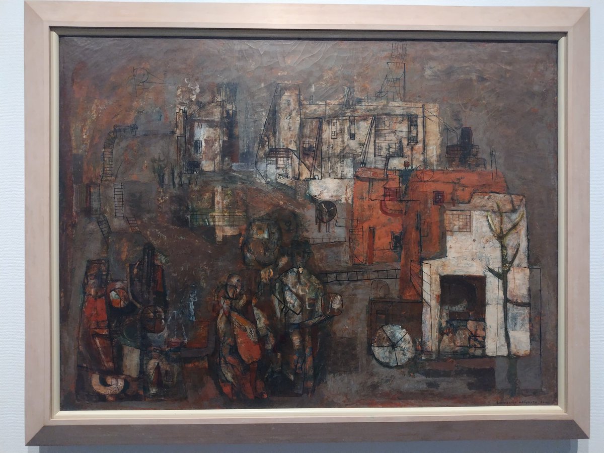 松本竣介 《N駅近く》 《黒い花》 東京国立近代美術館所蔵