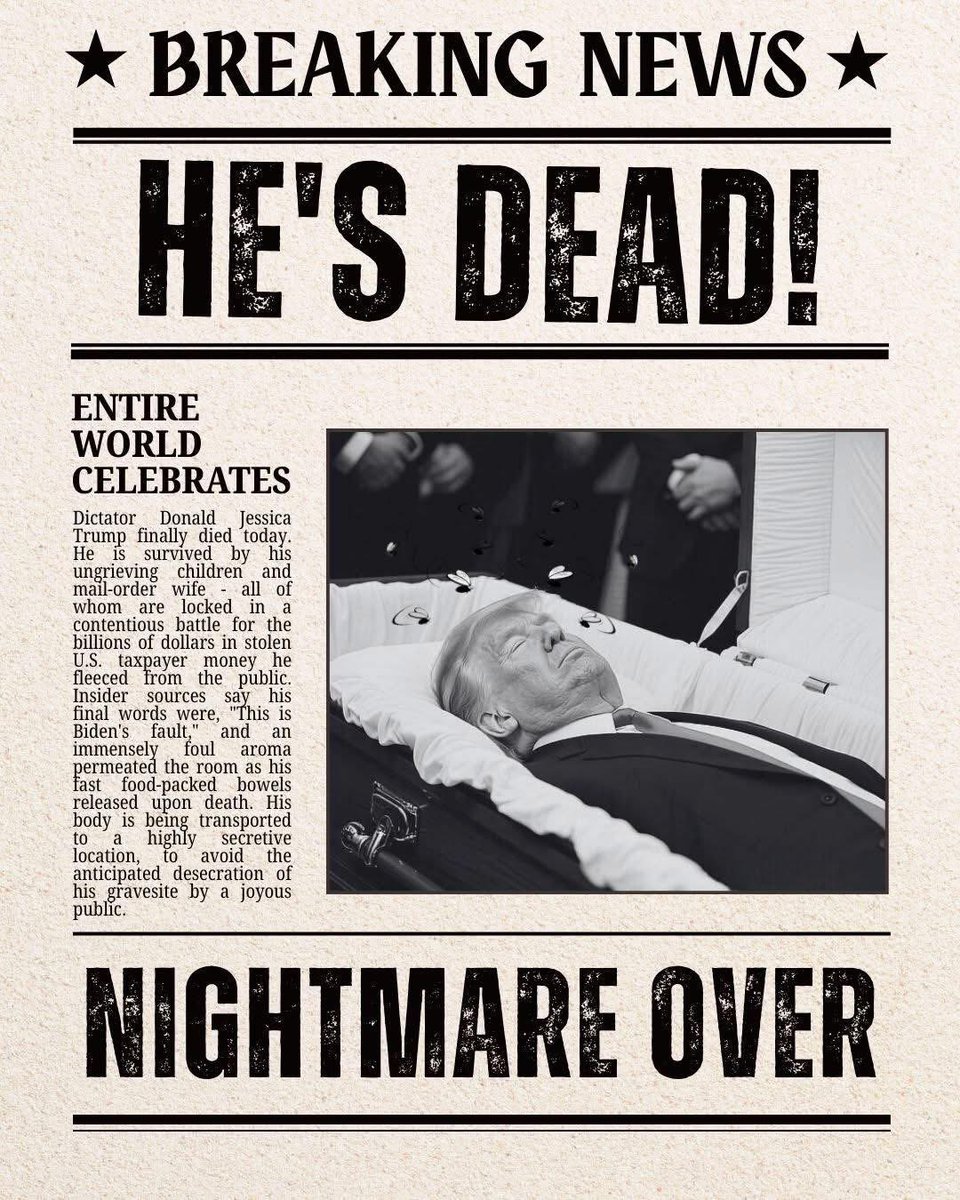 So sorry to say this is Satire and wishful thinking.
But hoping for a brighter future! 
How would you react if it were TRUE?!?!
Comment below and let us know where you are from…
👇👇👇👇👇👇👇👇👇👇👇👇👇👇👇👇👇👇👇👇👇