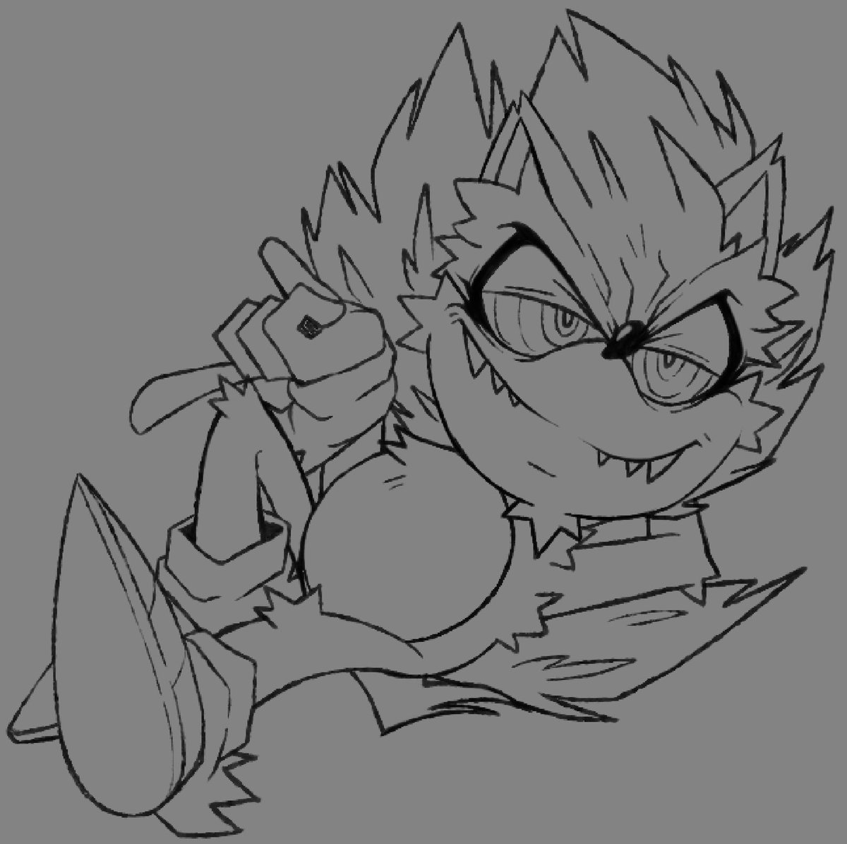 Realizing I haven't posted in a few days, here have this doodle of Fleetway I did like a week ago lol
