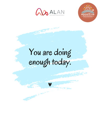 AcuteLeuk's tweet photo. โจ On days when energy feels low or progress feels slow, remember this:
what youโre doing today is enough.
๐ Be gentle with yourself.
#WednesdayPositive #HopeMatters #LeukemiaCommunity #TogetherIsBetter https://t.co/GXHHUEnR61