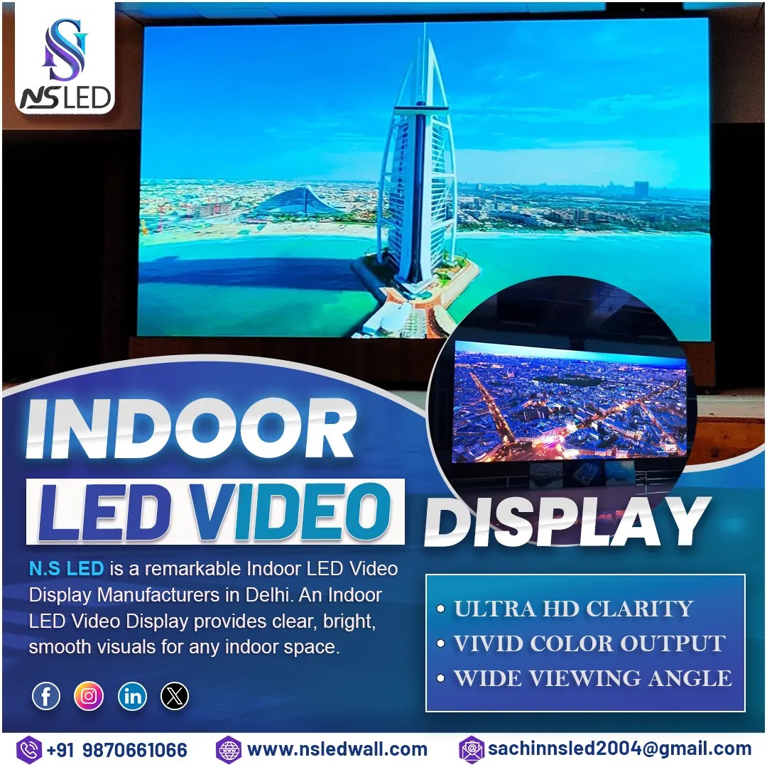nsledscreen's tweet image. Experience Ultra HD clarity, vibrant color output, and a wide viewing angle that transforms any indoor space into a stunning visual experience. Perfect for auditoriums, showrooms, malls, corporate offices, and events.

#IndoorLED #LEDVideoWall #NSLED #DigitalDisplay  #UltraHD