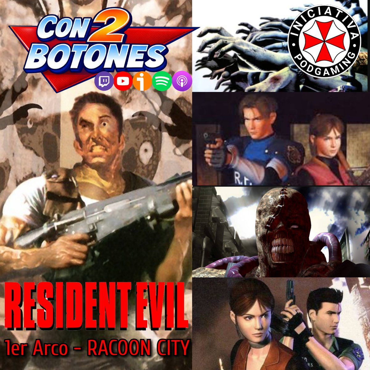 ‼️Especial‼️
👁️RESIDENT EVIL🩸
Arco de RACOON CITY

Tratamos la historia, curiosidades y anécdotas de:

🔸RE 0
🔸RE
🔸RE 2
🔸RE 3
🔸RE Outbreak
🔸RE Code Veronica 
‼️Y sus Remakes‼️

Participan
<a href="/JeanLaMontarde/">Jean La Montarde</a> 
<a href="/C4rtuchoDigit4l/">Cartucho Digital</a> 
<a href="/Ratoncito_X4/">Ratoncito_x4</a> 

🟧Ivoox:
go.ivoox.com/rf/168908627