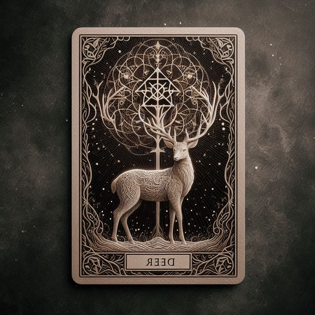 鹿 金属の質感を生かした工芸的な鹿像。 #ConceptArt #Imagery