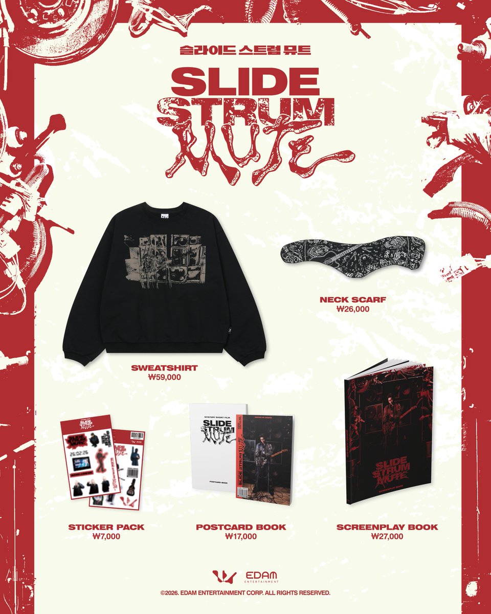 c_woodzofficial's tweet photo. [📢]
영화 ＜Slide Strum Mute＞ Official MD 판매 안내

📍 판매 : 26.02.26 (THU) 17:00 ~ 상품 품절 시까지
📍 발송 : 26.03.03 (TUE) 이후 순차 발송
📍 판매처 : made EDAM (https://t.co/GG0tyAmNYW)
🔗 https://t.co/71eWcWBuXQ
🔗 https://t.co/84EmZATctz

#WOODZ #우즈
#슬라이드스트럼뮤트 #슬스뮤
#SLIDE_STRUM_MUTE #SSM