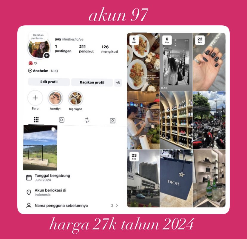 North, order ke WA di bio tweet media