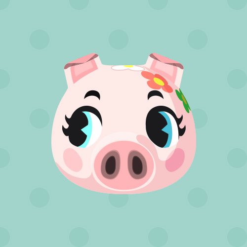 子供達の島にいる動物。
アグネスは前からだけど、右のブタいたっけ？と言ったら、
いたよ！ブタ2匹もいるから悪い外国人避けになってて、この島安全！！

…時代ですなぁ( ´ ω ` )

#あつまれどうぶつの森 
#多文化共生は多文化強制