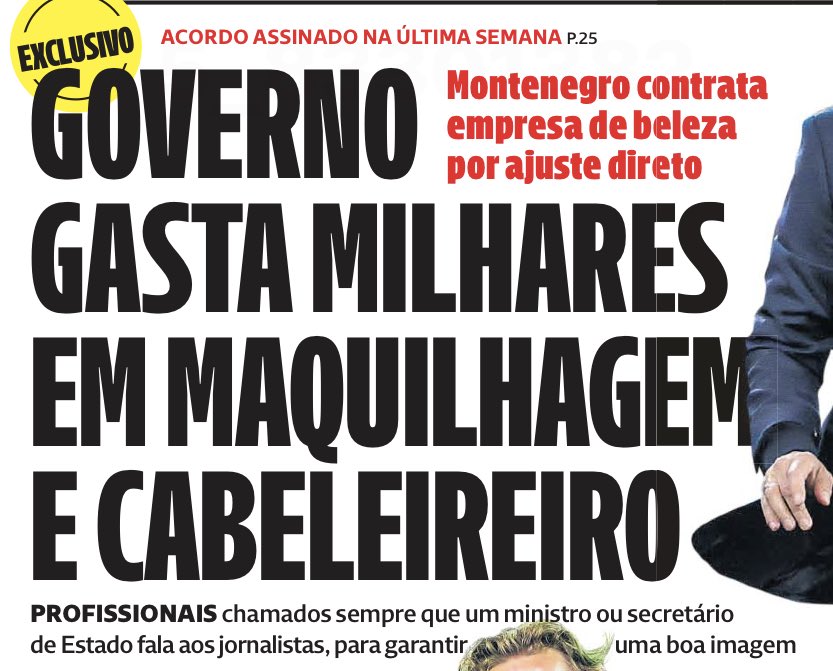 Foi a primeira gargalhada do dia...
(e, já agora, isto não tem mal nenhum - só vale pelo pitoresco)
Uma nota: o Pinto Luz tem direito a desconto!