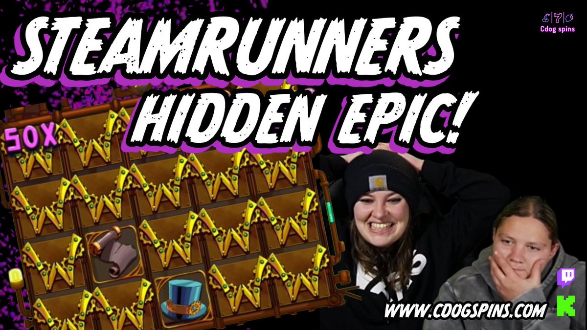 CdogSpins's tweet photo. Steamrunners hidden epic on #youtube now!
Don’t forget to like and subscribe! 🫶
https://t.co/Zvmw6whXaz
#streamers #casino #slots #hiddenepic #steamrunners @hacksawgaming #hugewin #streaming https://t.co/88x2EScK9Q