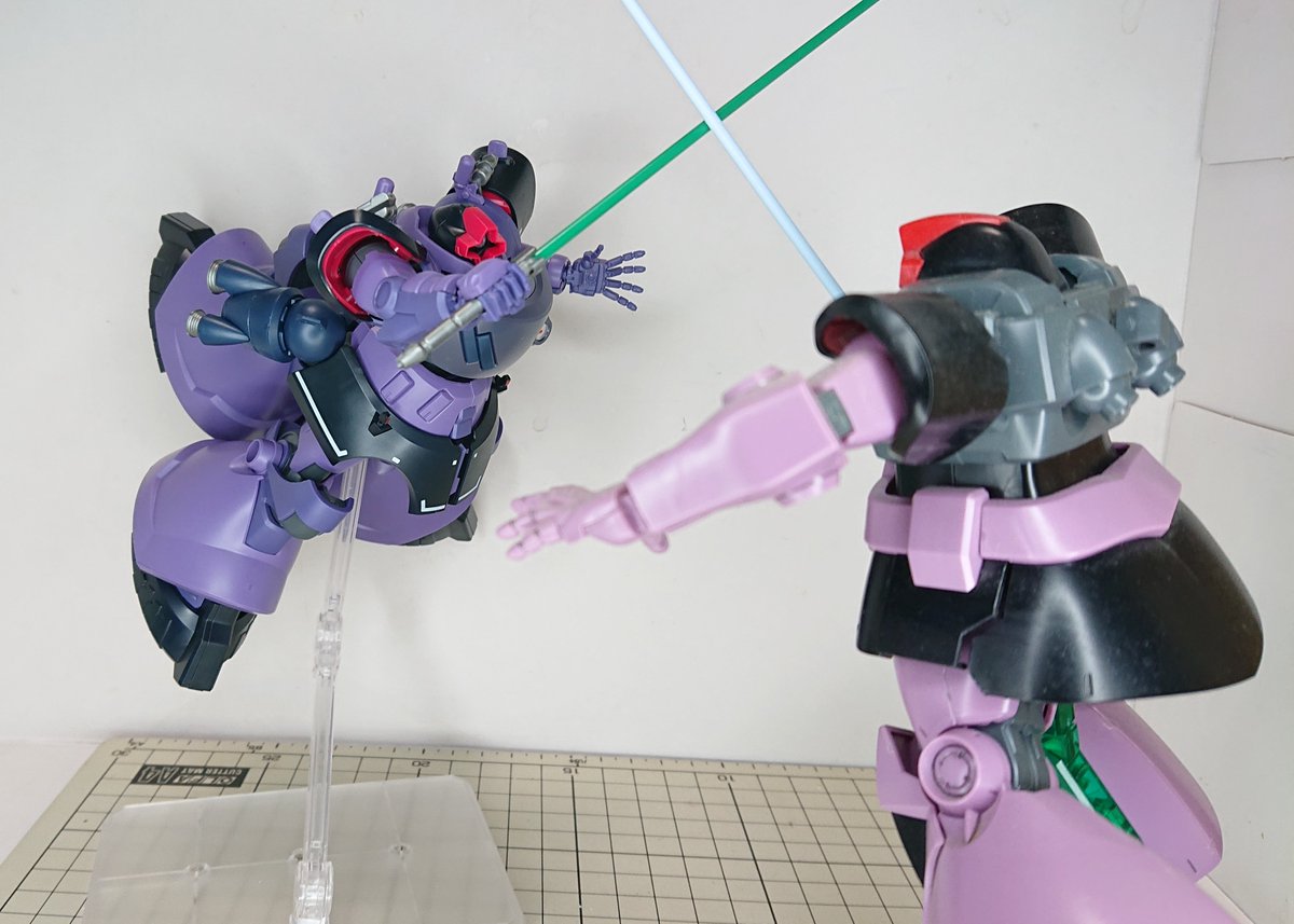 F_system_GP's tweet photo. HGリックドム（ジークアクス版）完成
初めてジークアクスのガンプラを作りましたが、武器マウントとか華奢で不安になる
#ガンプラ https://t.co/DYXlXUwVKW