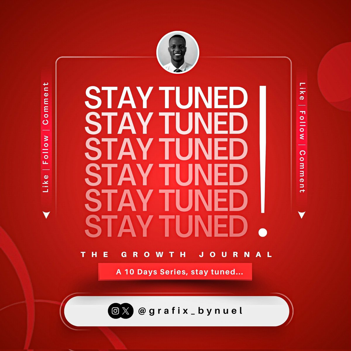 thenuelfakorede's tweet image. From being just a Volunteer Designer to Digital Strategist. Levels were not skipped, I grew through them.. This is not just a career shift. It’s a mindset shift.

WELCOME TO THE GROWTH JOURNAL!
A 10 Days Series.. Stay Tuned!!!

#TheGrowthJournal #DigitalStrategist #grafix_bynuel