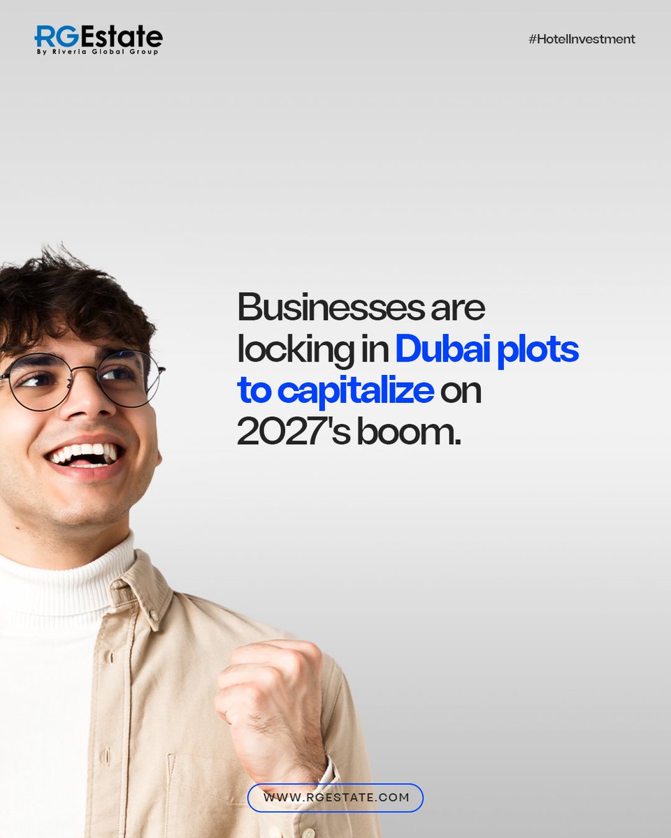 rgestateuae's tweet photo. Smart hospitality investments aren’t about reacting to demand; they’re about positioning before it peaks. Land gives you flexibility, control, and long-term upside in a market where timing matters most.
At RGEstate, we help investors move early, move strategically, and stay ahead https://t.co/FBRaf4KOrG
