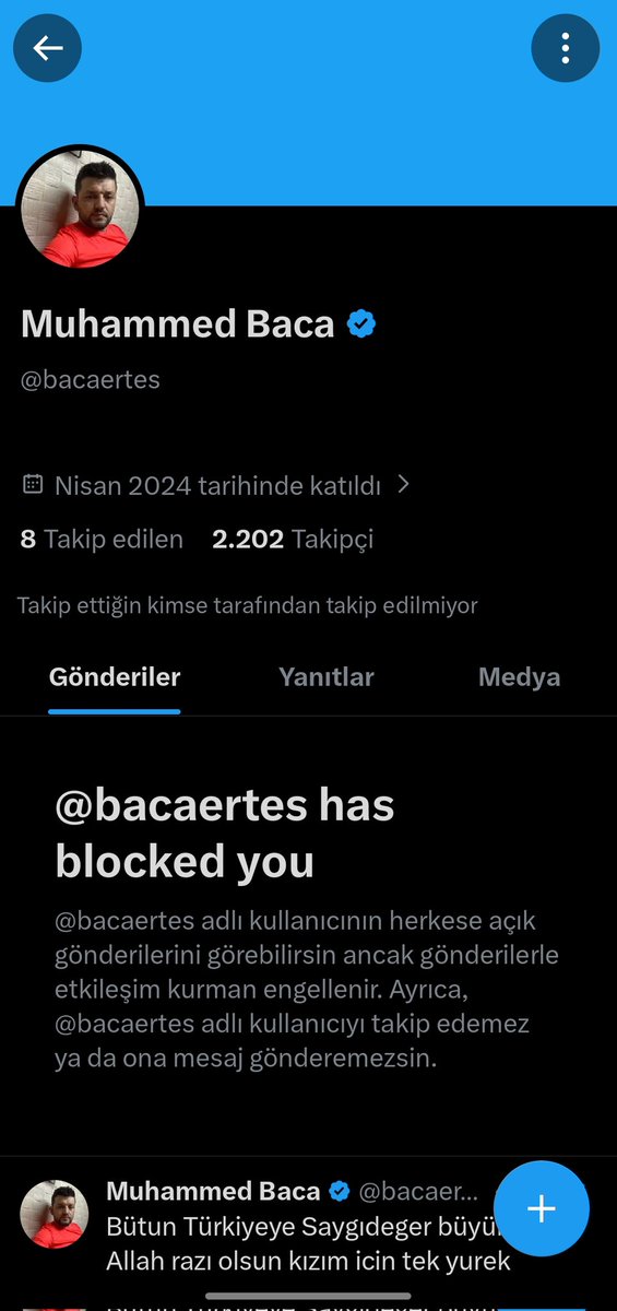 Çok mağdur vs darp edilmiş kızıyla hayati tehlikesi var jandarma taburu gelsin vs derken arada yeni açtığı hesaba mavi tik almak insanın aklına gelirmi? Gelir o etkileşimler boşamı gitsin parasını almasınmı yani içiniz fesat varya yoksa fenomenlik derdi yok asla 😁