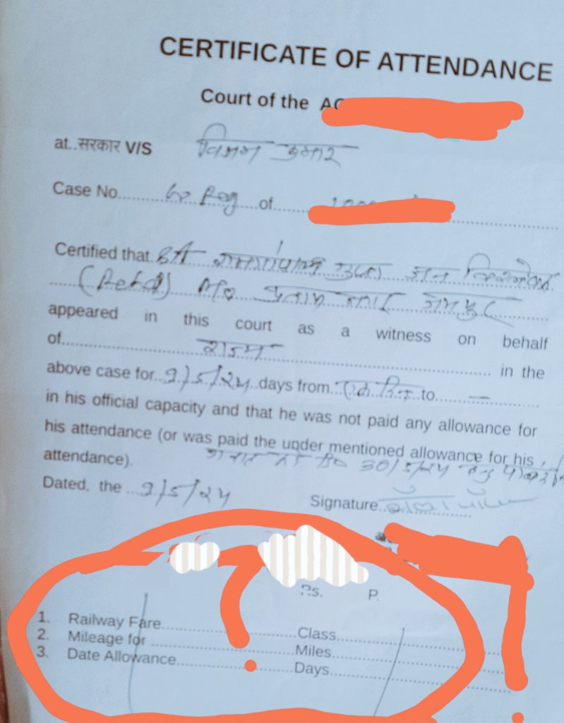 RAMGOPALRGGUPTA's tweet photo. In Rajasthan state there is no body pays TA 2 retired Food safety  workers at ground level! Wehave 2  go trial courts in remote areas in  age of  70/more/upto death,( 500 - 800 km fromhome) under illness  &amp;adverse weather conditions! TA  not  paid as mentioned in BNSS, CrPC etc https://t.co/vpbqDzTE88