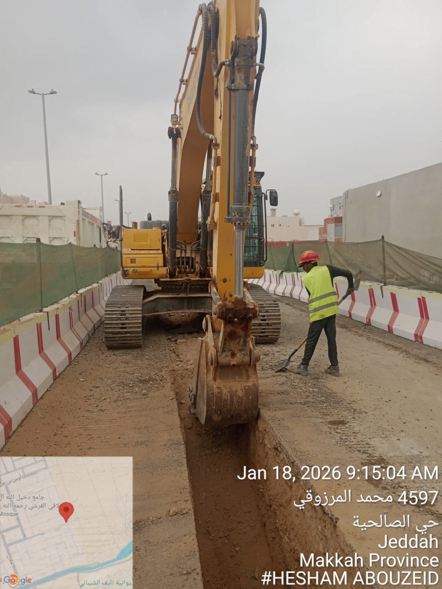 awjcco's tweet photo. جاري متابعة اعمال الحفر .. https://t.co/UBSCvKM4Re