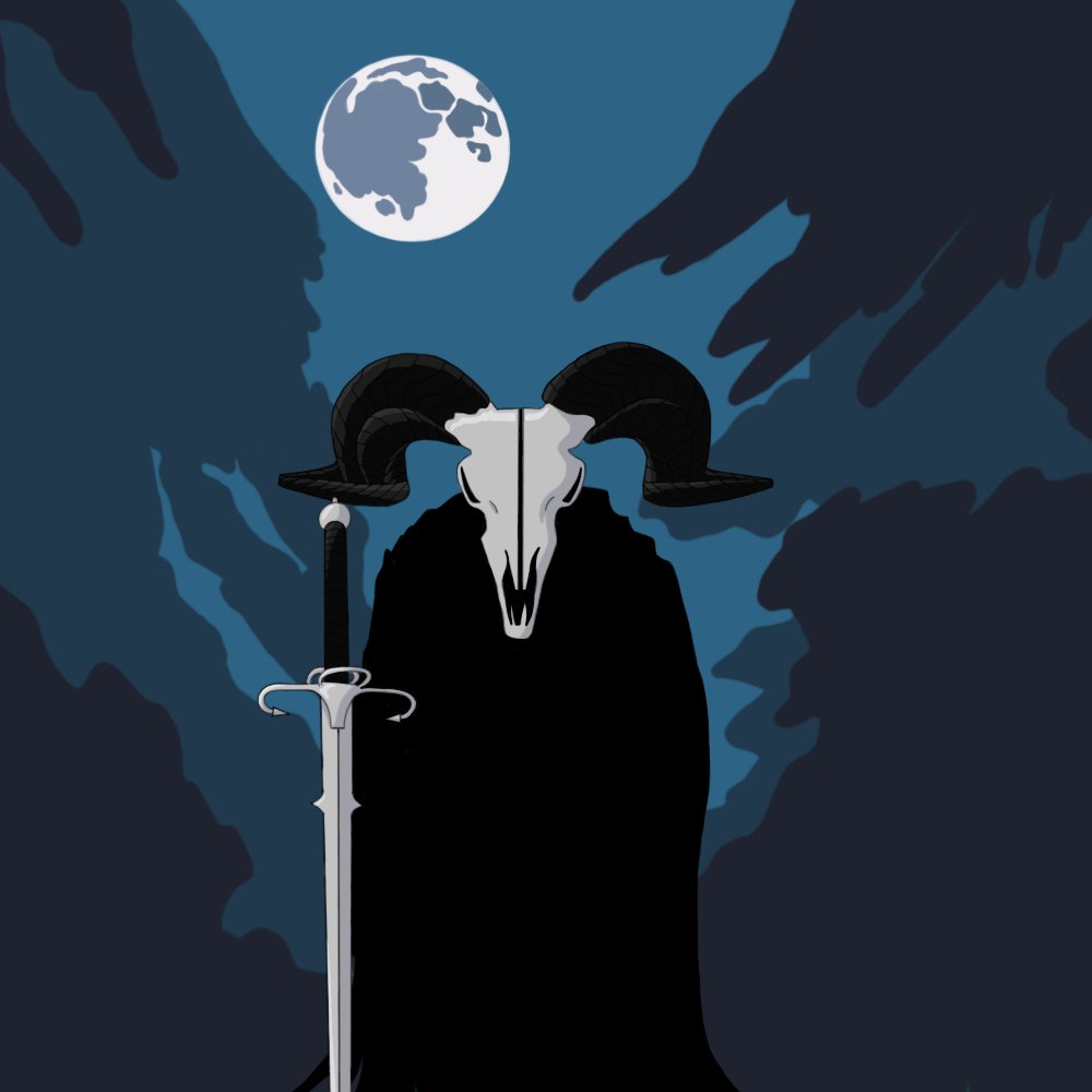 Guess I'll post here more since I'm getting some engagement. I call this one "Demon Warrior." #art #digitalart
