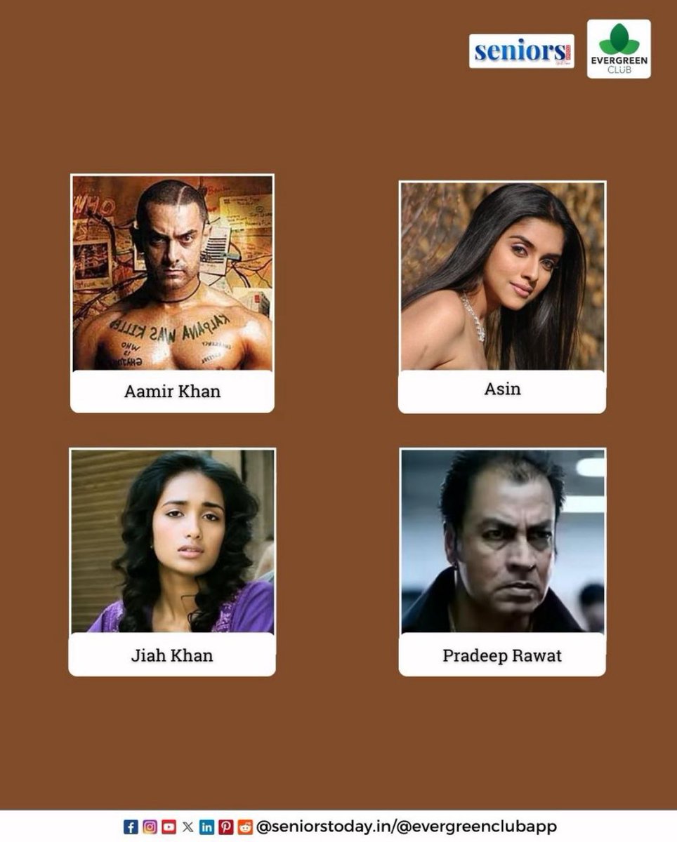 He forgets every fifteen minutes-but his pain never fades. Ghajini is a battle between memory and justice, etched in ink and heart.

#Ghajini #amirkhanmovies #movierecommendation #movienight #sundaymovies #bollywoodmovies
#EvergreenClub #seniorstodaycommunity