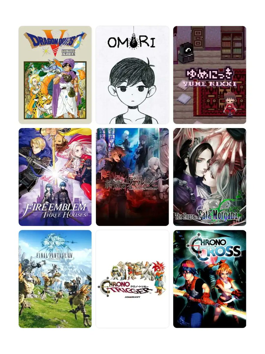 私を構成する9つのゲーム
#My9Games #私を構成する9つのゲーム
my9games.vercel.app/s/a58093e66cb3…
ファタモルガーナの館は次に再プレイしたいゲームNo.1だが、まじで重い
ドラクエはまあどれも好きだが一番やったのは5ですな