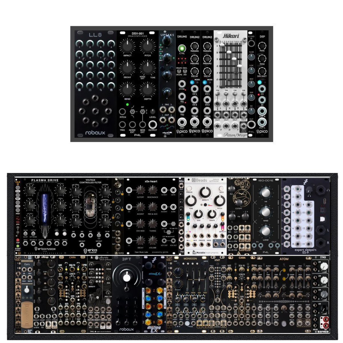 モジュラーシンセ、色々ラックやモジュールの数増やしたりしてきたけど