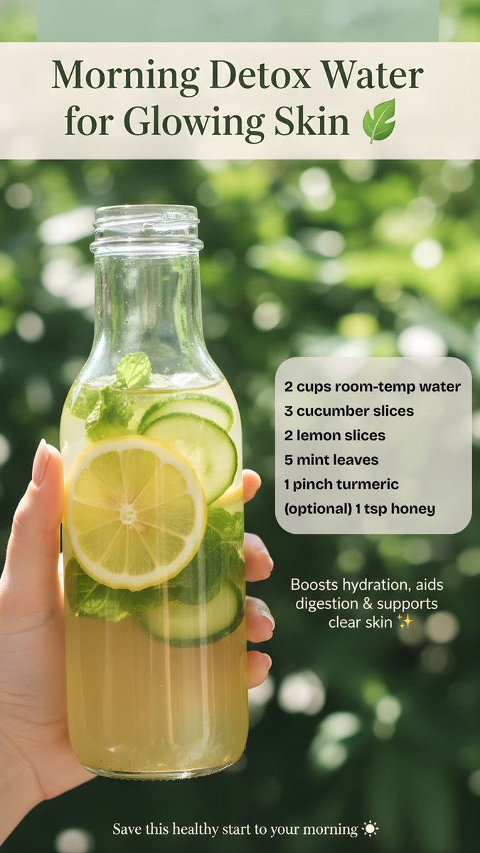 mzmaralyn's tweet photo. Start your day fresh with this morning detox water recipe.

Perfect for daily wellness, especially on an empty stomach in the morning! https://t.co/izt3xasuxS