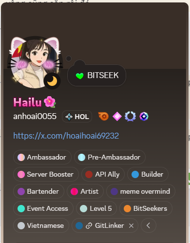 hoaihoai69232's tweet photo. 🥳🥳I would like to express my sincere gratitude to the boss and the management team for trusting me with the role of Ambassador. It is a great honor and a meaningful responsibility. I am committed to giving my best effort, continuously improving myself, and contributing positively to the growth and reputation of the community. Thank you very much for this valuable opportunity.🥰🥰
@BitSeek_Ai  @Crypto_Bajrang @Benncrypt