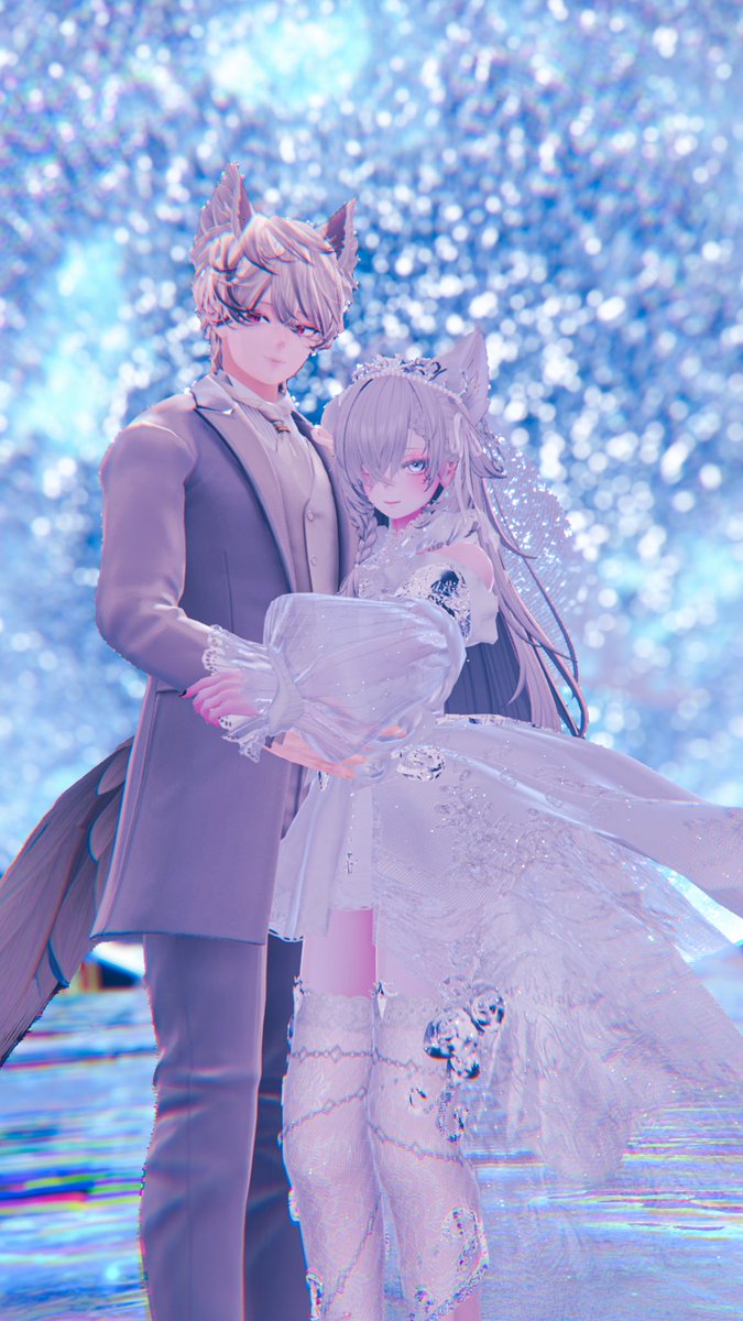 STELLAff14anima's tweet photo. 私事ではございますが
ご報告させていただきます

VRchatで出会って一緒にヒカセンをしているUCさん(@UC_yushi_ )と
2月5日に結婚しました。
VictoriaGardenのオーナーとスタッフやってますが、我々とイベントも変わらずよろしくお願いします

(会った時に祝ってくれるとｳﾚｼｲ)
 #VRChat  #FF14 https://t.co/t5o7hCDw40