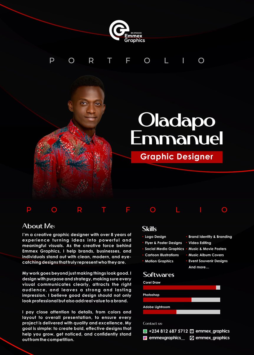emmex_graphics's tweet photo. This is what I do.

I create clean, modern, and impactful designs that help brands stand out and communicate clearly.

From brand visuals to marketing designs, everything is built to not just look good, but deliver results. https://t.co/Y9d9nyYKvz