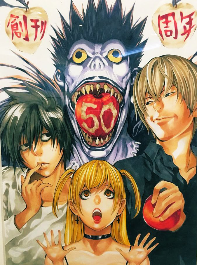 小畑先生の書き下ろしDEATH NOTEイラスト！！このリュークめっちゃいい😂

#DEATH NOTE　 #デスノート
