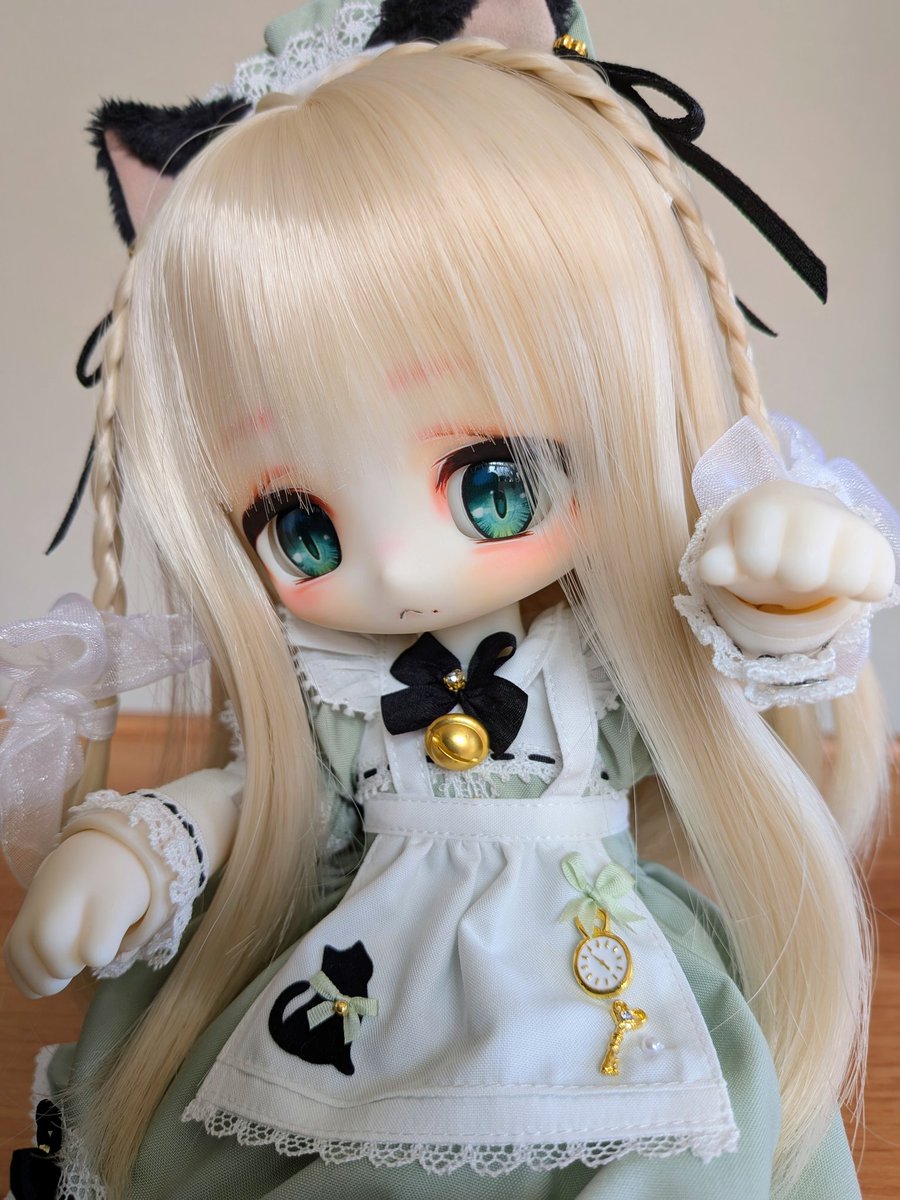 このお洋服可愛すぎて、にゃんこポーズさせたくなります……₍^..^₎੭