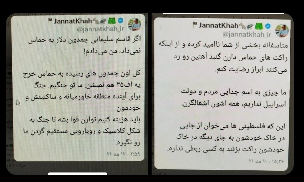 یه آدمی بخواد رو خودش اسم تحلیلگر بزاره لااقل باید یه ۱۰ ۱۵ سال متوالی درک درستی از اتفاقات سیاسی داشته باشه بعد بیاد تز بده و از آینده بگه، وگرنه اونی که یه سال بعد از سقوط هواپیمای اوکراینی فضای فکریش اینه و همچنان خودشو شایسته تحلیل کردن میبینه تحلیلگر نیست، مزدور شارلاتانه.