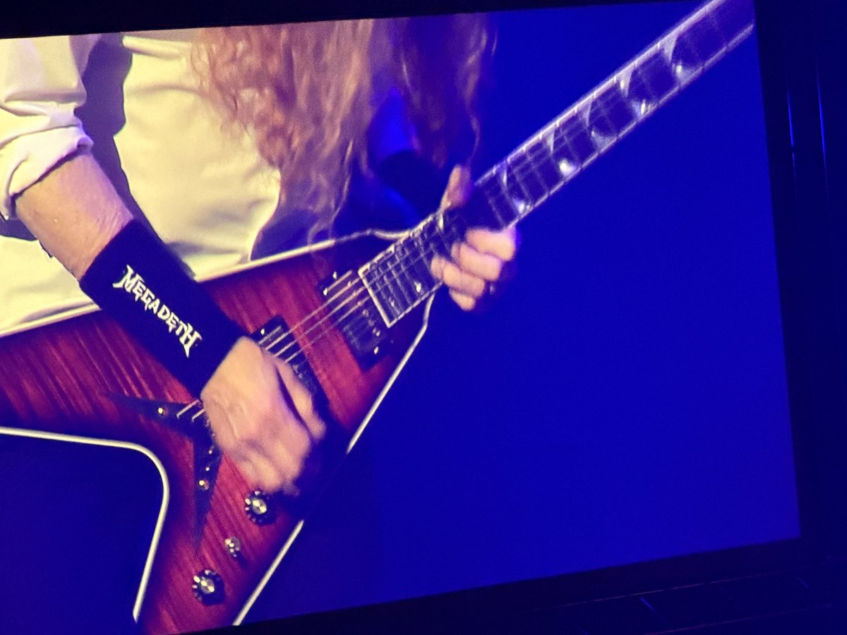 bigkevnanson's tweet photo. @Megadeth @DaveMustaine amazing show in Edmonton took my kid she loved it, 
but being disabled I can’t get to the pit anymore so I have no chance to catch pics or sticks or anything you should show Love to the old guys who can’t get to the pit 
thank you for all the great
Music https://t.co/Iu92MYbF5v