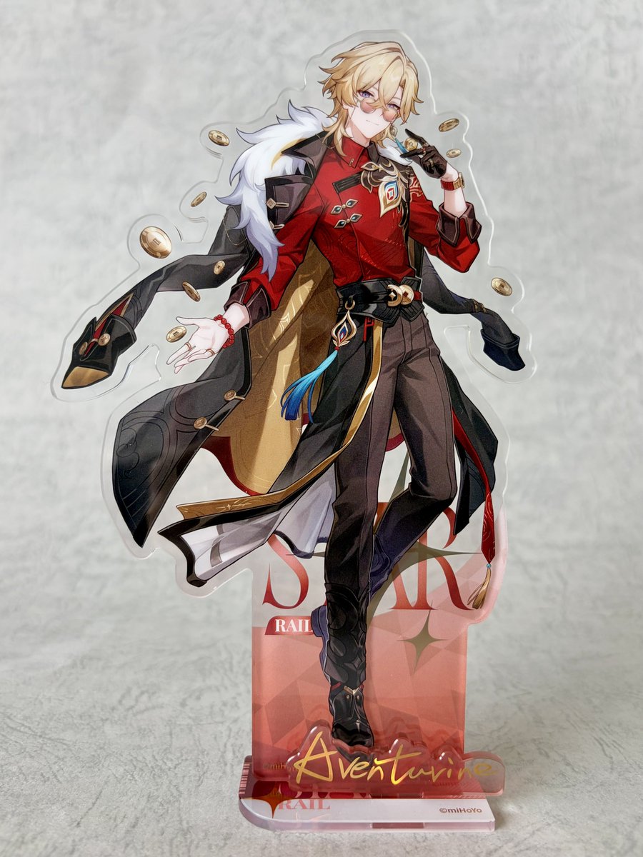 念願のチャイナアベンチュリンをお迎え🦚✨〈1/2〉 ✦アクスタ 全身絵