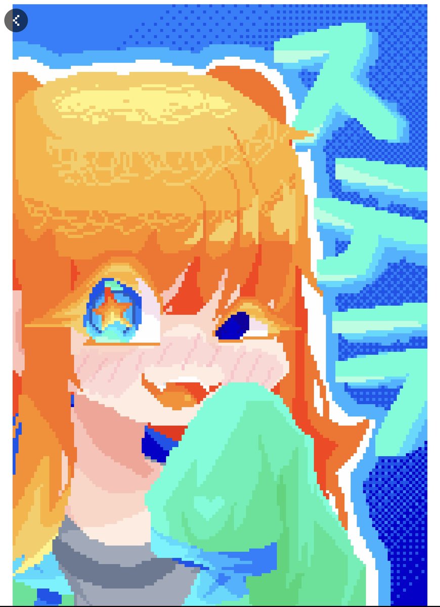 moluringo's tweet photo. 🌟ドットピクトで描いてみた🌟
 #ステラ  #描いてみた  #よその子 https://t.co/5ybbmRHtFR