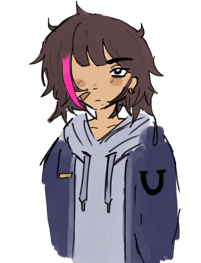 ANDOUHARUT0's tweet photo. Harutonation Are we alive I wanted to draw the hair strip Andous little sister dyed #drultrav https://t.co/MpEQ2nf0ia