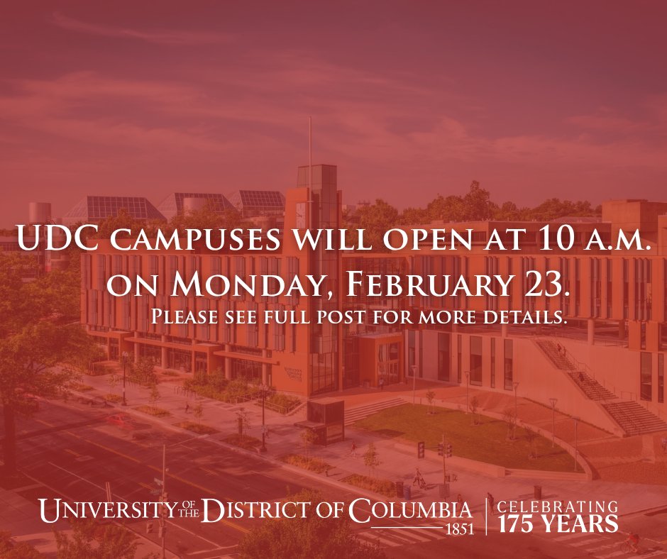 University of the District of Columbia (UDC) tweet media