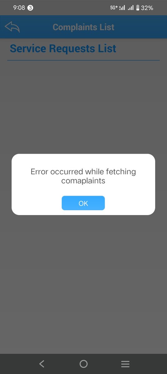 महावितरण aap वर तक्रारीची सध्याची स्थिती पाहता येत नाही. अश्या प्रकारे error occurred येत आहेत. कृपया दुरुस्त करा. <a href="/MSEDCL/">Maharashtra State Electricity Distribution Co. Ltd</a> <a href="/Dev_Fadnavis/">Devendra Fadnavis</a> <a href="/MeghnaBordikar/">Meghna Sakore Bordikar</a>