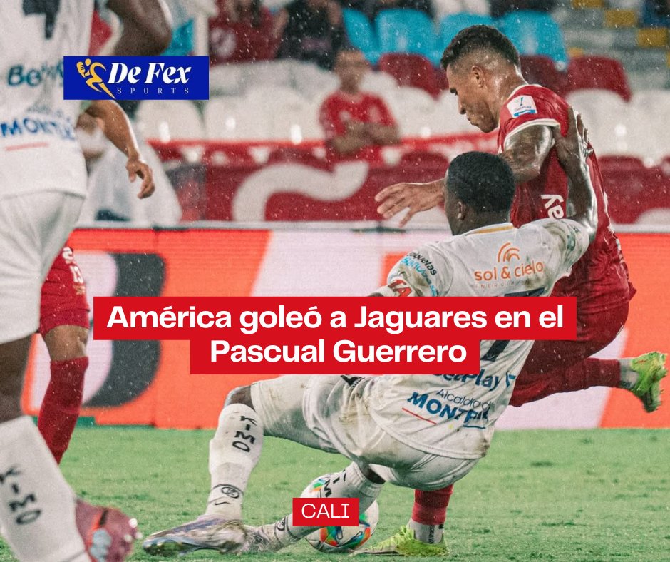 VictorDeFex's tweet photo. América 3-0 Jaguares

Goles⚽
Valencia 27'
Guzmán 68' y 91' de penal

Expulsado⛔
Yan Mosquera 66' (Jaguares)

📉Posiciones 
3 América 13 pts
14 Jaguares 10 pts

➡️Fecha 9
Jaguares 🆚 Junior (viernes 27 de febrero, 6:20 p.m.)

Alianza 🆚 América (sábado 28 de febrero, 4:10 p.m.) https://t.co/wrz6juHHMU