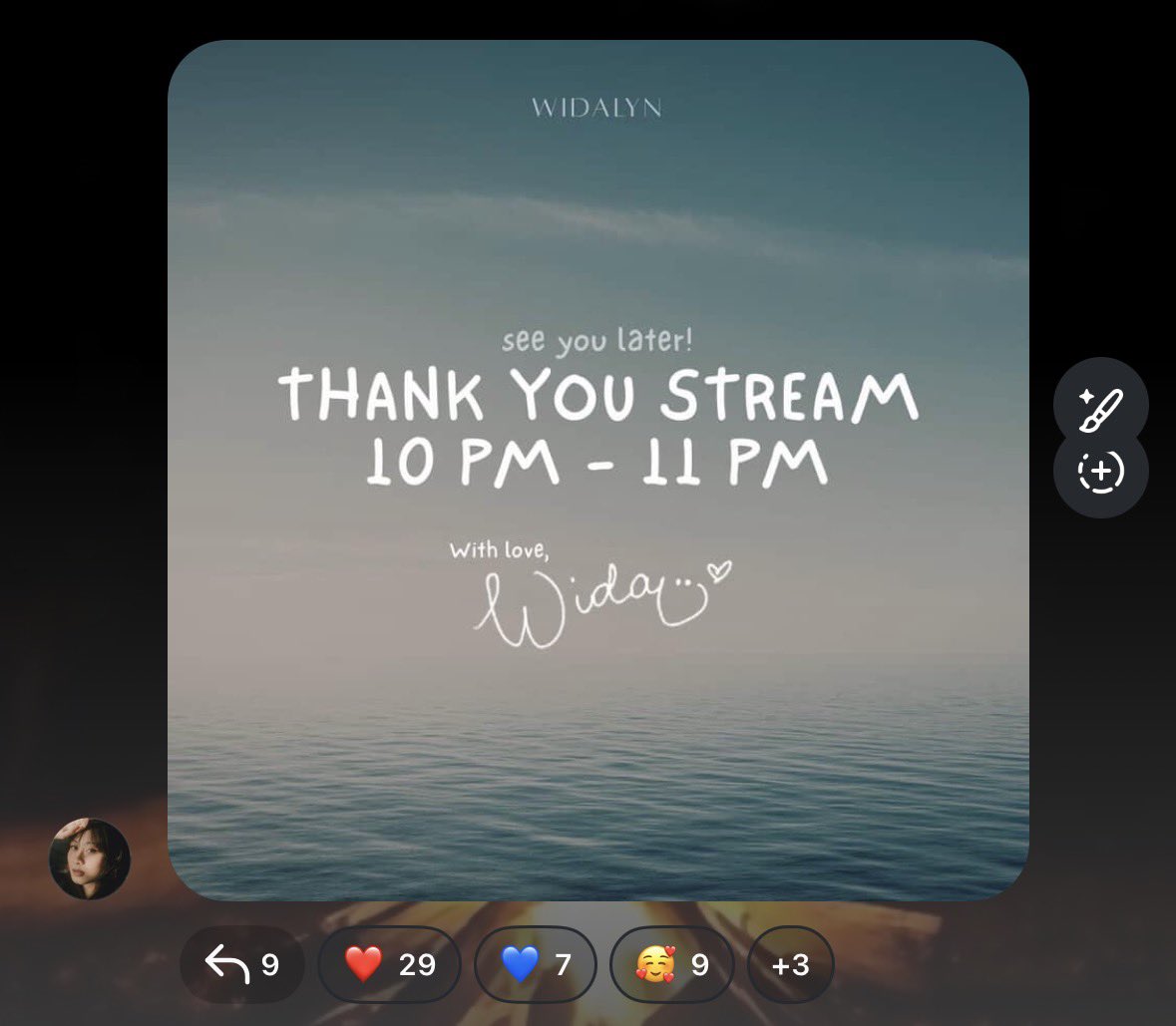 Catch Widalyn on tiktok later at 10PM, for her Thank You Stream! 🎀

#MNL48 #Widalyn