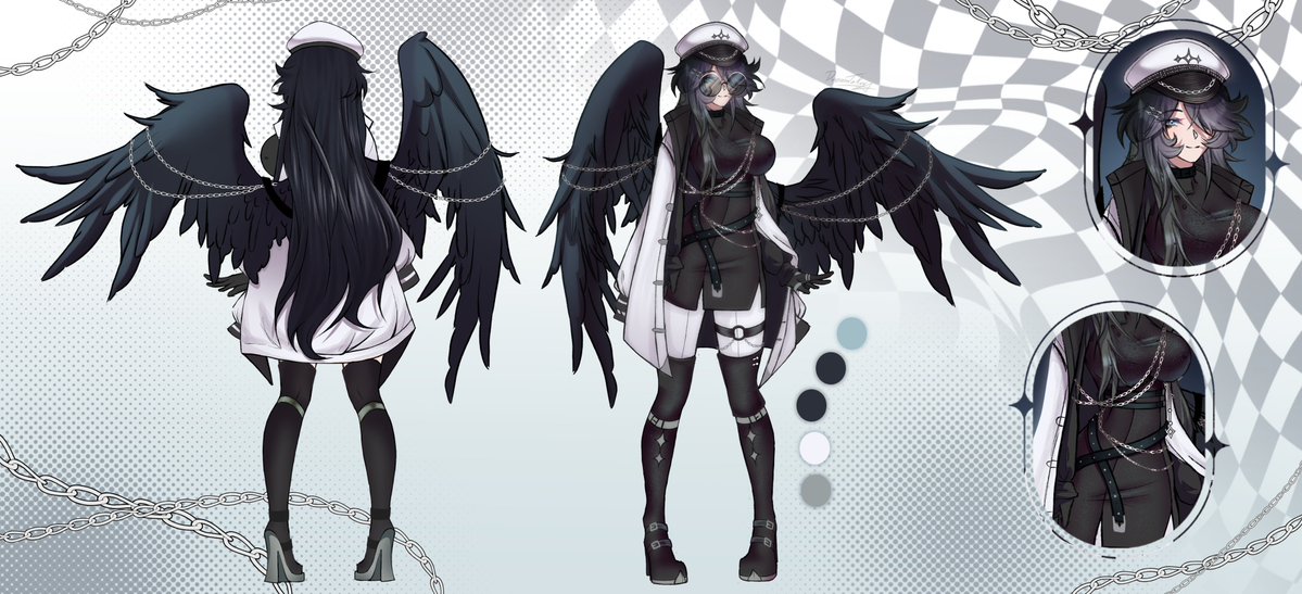 ⊰ Hi hi! I'm Aeri~ A crow harpy and apothecary turned replacement military commander.

⊰ I am a variety gaming streamer on Twitch. I like playing some FPS games along with some cozy ones too. I hope we can fly together~

⊰ Design: <a href="/hiemsmoon/">hiems🍒</a>
⊰ Reference Sheet: <a href="/DreamTaker_Art/">Dream ⭐VGen coms OPEN⭐</a>