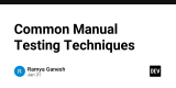 TechUnityInc's tweet photo. Common Manual Testing Techniques
https://t.co/iBOfvZ0DaA #ManualTesting #SoftwareTesting #BlackBoxTesting #WhiteBoxTesting #RegressionTesting #ExploratoryTesting #SmokeTesting #SanityTesting #TestCaseDesign #QualityAssurance #TechUnity https://t.co/n2gxyCrzzS