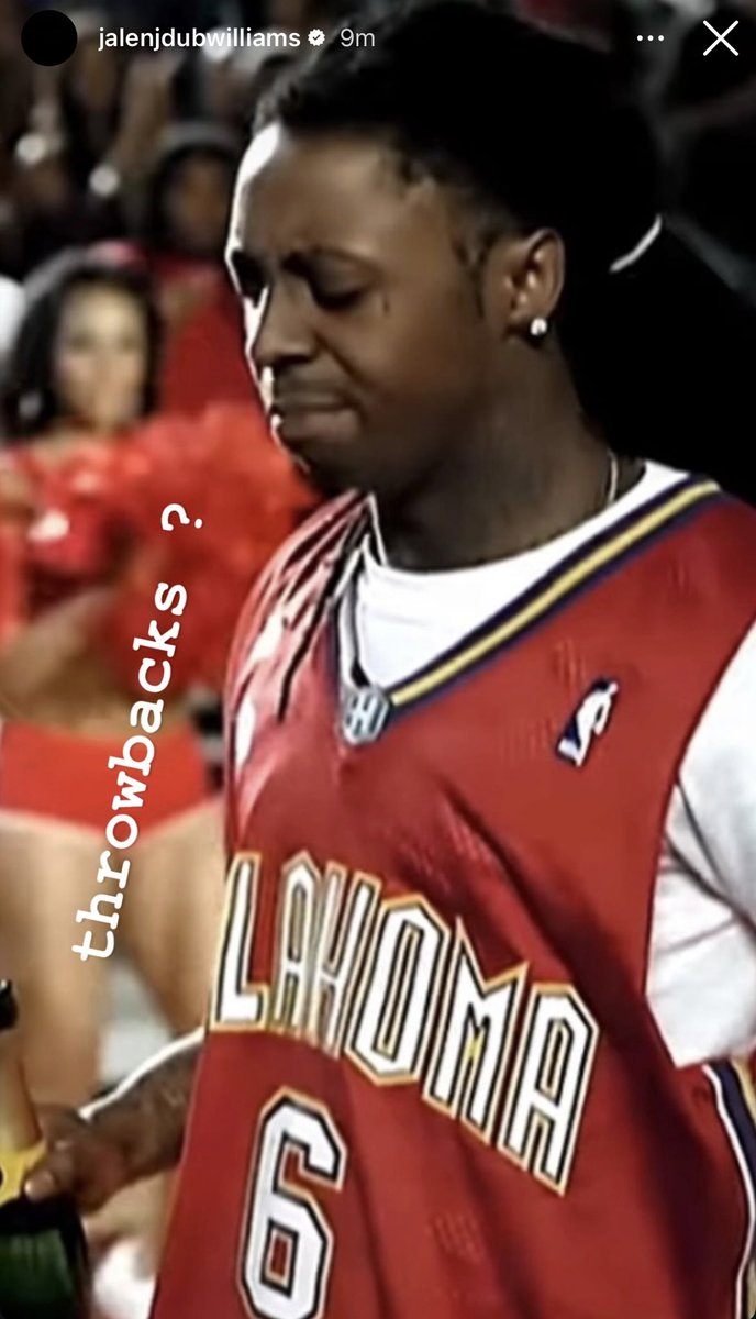 Looks like Jalen Williams wants the OKC Hornets Valentine’s Day jerseys to make a comeback