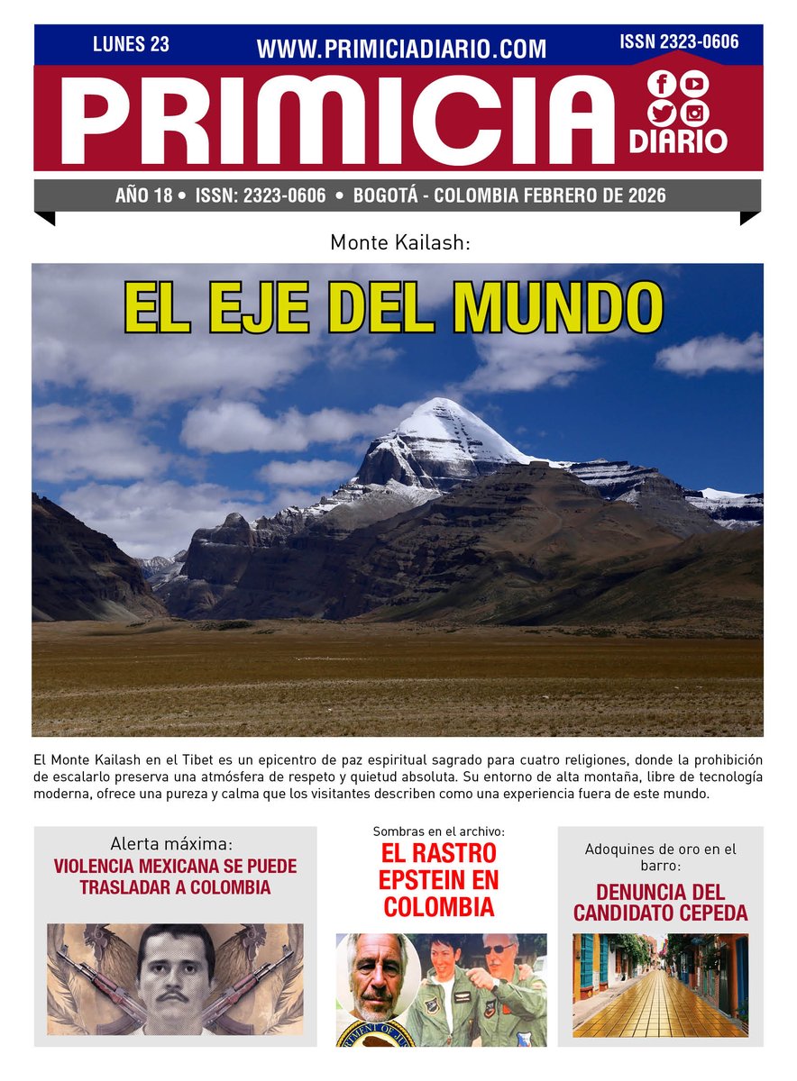 PRIMICIA DIARIO 23 FEBRERO 2026

primiciadiario.com/archivopdf/202…

Mafe
Marbelle
Rubén Blades
Ortega
David González
Marilyn
Política 
 Colombia
Luis Mina
Deportes 
Paniagua
Deportes
Josen
Petro