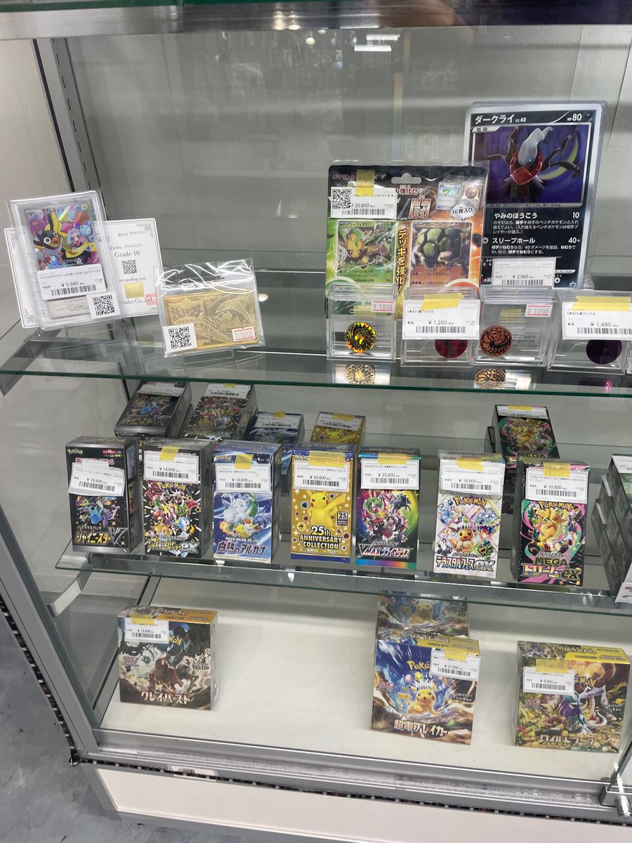 🔥ショーケース紹介🔥】 🎁未開封BOX・サプライショーケースです